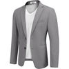 image:imageCOOFANDY Mens Casual Sport Coat Regular Fit Lightweight Blazers Jacket Two Button Business Suit JacketsLight Grey