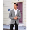 image:imageCOOFANDY Mens Casual Sport Coat Regular Fit Lightweight Blazers Jacket Two Button Business Suit JacketsLight Grey