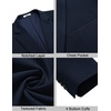 image:imageCOOFANDY Mens Casual Sport Coat Regular Fit Lightweight Blazers Jacket Two Button Business Suit JacketsNavy Blue