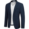 image:imageCOOFANDY Mens Casual Sport Coat Regular Fit Lightweight Blazers Jacket Two Button Business Suit JacketsNavy Blue