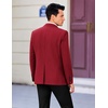 image:imageCOOFANDY Mens Casual Sport Coat Regular Fit Lightweight Blazers Jacket Two Button Business Suit JacketsRed