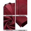 image:imageCOOFANDY Mens Casual Sport Coat Regular Fit Lightweight Blazers Jacket Two Button Business Suit JacketsRed