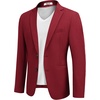 image:imageCOOFANDY Mens Casual Sport Coat Regular Fit Lightweight Blazers Jacket Two Button Business Suit JacketsRed