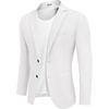 image:imageCOOFANDY Mens Casual Sport Coat Regular Fit Lightweight Blazers Jacket Two Button Business Suit JacketsWhite