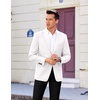 image:imageCOOFANDY Mens Casual Sport Coat Regular Fit Lightweight Blazers Jacket Two Button Business Suit JacketsWhite