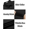 image:imageCOOFANDY Mens Casual Wrinkle Free Shirts Short Sleeve Button Down Summer Stretch Dress ShirtBlack