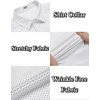 image:imageCOOFANDY Mens Casual Wrinkle Free Shirts Short Sleeve Button Down Summer Stretch Dress ShirtBlack Spots White