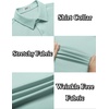 image:imageCOOFANDY Mens Casual Wrinkle Free Shirts Short Sleeve Button Down Summer Stretch Dress ShirtLight Blue