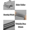 image:imageCOOFANDY Mens Casual Wrinkle Free Shirts Short Sleeve Button Down Summer Stretch Dress ShirtLight Gray