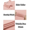 image:imageCOOFANDY Mens Casual Wrinkle Free Shirts Short Sleeve Button Down Summer Stretch Dress ShirtLight Pink