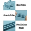 image:imageCOOFANDY Mens Casual Wrinkle Free Shirts Short Sleeve Button Down Summer Stretch Dress ShirtSky Blue