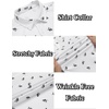image:imageCOOFANDY Mens Casual Wrinkle Free Shirts Short Sleeve Button Down Summer Stretch Dress ShirtWhite Full Shark