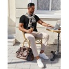 image:imageCOOFANDY Mens Cotton Henley TShirts Short Sleeve Button Casual Basic Tees Work Shirts with Split SideBlack