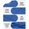 image:imageCOOFANDY Mens Cotton Henley TShirts Short Sleeve Button Casual Basic Tees Work Shirts with Split SideBlue