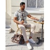 image:imageCOOFANDY Mens Cotton Henley TShirts Short Sleeve Button Casual Basic Tees Work Shirts with Split SideLight Grey