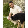 image:imageCOOFANDY Mens Cotton Linen Henley Shirt Short Sleeve Hippie Casual Beach TShirts with PocketBeige
