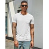 image:imageCOOFANDY Mens Cotton Pocket Tee Shirts Soft Crew Neck Stretch T Shirt Plain Casual Short Sleeve Summer Basic Tops1 Pack All White
