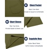 image:imageCOOFANDY Mens Cotton Pocket Tee Shirts Soft Crew Neck Stretch T Shirt Plain Casual Short Sleeve Summer Basic Tops2 Packblackarmy Green
