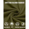 image:imageCOOFANDY Mens Cotton Pocket Tee Shirts Soft Crew Neck Stretch T Shirt Plain Casual Short Sleeve Summer Basic Tops2 Packblackarmy Green