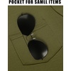 image:imageCOOFANDY Mens Cotton Pocket Tee Shirts Soft Crew Neck Stretch T Shirt Plain Casual Short Sleeve Summer Basic Tops2 Packblackarmy Green
