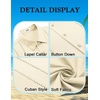 image:imageCOOFANDY Mens Cuban Guayabera Shirt Short Sleeve Button Down Shirts Summer Beach Vacation ShirtsBeige
