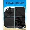 image:imageCOOFANDY Mens Cuban Guayabera Shirt Short Sleeve Button Down Shirts Summer Beach Vacation ShirtsBlack