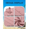 image:imageCOOFANDY Mens Cuban Guayabera Shirt Short Sleeve Button Down Shirts Summer Beach Vacation ShirtsDusty Pink