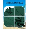 image:imageCOOFANDY Mens Cuban Guayabera Shirt Short Sleeve Button Down Shirts Summer Beach Vacation ShirtsGreen