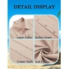 image:imageCOOFANDY Mens Cuban Guayabera Shirt Short Sleeve Button Down Shirts Summer Beach Vacation ShirtsKhaki