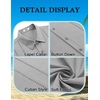 image:imageCOOFANDY Mens Cuban Guayabera Shirt Short Sleeve Button Down Shirts Summer Beach Vacation ShirtsLight Gray
