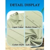 image:imageCOOFANDY Mens Cuban Guayabera Shirt Short Sleeve Button Down Shirts Summer Beach Vacation ShirtsLight Green