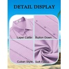 image:imageCOOFANDY Mens Cuban Guayabera Shirt Short Sleeve Button Down Shirts Summer Beach Vacation ShirtsLight Purple