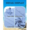 image:imageCOOFANDY Mens Cuban Guayabera Shirt Short Sleeve Button Down Shirts Summer Beach Vacation ShirtsSky Blue