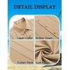 image:imageCOOFANDY Mens Cuban Guayabera Shirt Short Sleeve Button Down Shirts Summer Beach Vacation ShirtsTan