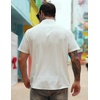 image:imageCOOFANDY Mens Cuban Guayabera Shirt Short Sleeve Button Down Shirts Summer Beach Vacation ShirtsWhite