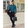 image:imageCOOFANDY Mens Dress Shirt Solid Long Sleeve Wrinkle Free Formal Shirt Business Button Down Shirts with PocketLake Blue