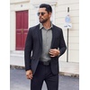image:imageCOOFANDY Mens Dress Shirt Solid Long Sleeve Wrinkle Free Formal Shirt Business Button Down Shirts with PocketLight Grey