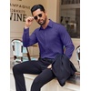 image:imageCOOFANDY Mens Dress Shirt Solid Long Sleeve Wrinkle Free Formal Shirt Business Button Down Shirts with PocketPurple