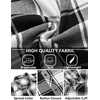 image:imageCOOFANDY Mens Flannel Plaid Shirts Long Sleeve Button Down Shirts Casual Fall Shirt JacketBlack