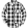 image:imageCOOFANDY Mens Flannel Plaid Shirts Long Sleeve Button Down Shirts Casual Fall Shirt JacketBlack