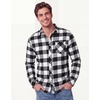 image:imageCOOFANDY Mens Flannel Plaid Shirts Long Sleeve Button Down Shirts Casual Fall Shirt JacketBlackwhite