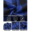 image:imageCOOFANDY Mens Flannel Plaid Shirts Long Sleeve Button Down Shirts Casual Fall Shirt JacketBlue