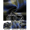 image:imageCOOFANDY Mens Flannel Plaid Shirts Long Sleeve Button Down Shirts Casual Fall Shirt JacketDark Blue