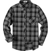 image:imageCOOFANDY Mens Flannel Plaid Shirts Long Sleeve Button Down Shirts Casual Fall Shirt JacketDark Grey