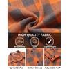 image:imageCOOFANDY Mens Flannel Plaid Shirts Long Sleeve Button Down Shirts Casual Fall Shirt JacketOrange