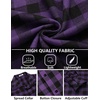 image:imageCOOFANDY Mens Flannel Plaid Shirts Long Sleeve Button Down Shirts Casual Fall Shirt JacketPurple