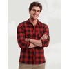 image:imageCOOFANDY Mens Flannel Plaid Shirts Long Sleeve Button Down Shirts Casual Fall Shirt JacketRed