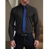 image:imageCOOFANDY Mens Formal Dress Shirt Hidden Button Front Wrinkle Free Shirt Regular Fit Stretch Business Casual ShirtsBlack