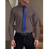 image:imageCOOFANDY Mens Formal Dress Shirt Hidden Button Front Wrinkle Free Shirt Regular Fit Stretch Business Casual ShirtsCoffee