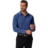 image:imageCOOFANDY Mens Formal Dress Shirt Hidden Button Front Wrinkle Free Shirt Regular Fit Stretch Business Casual ShirtsDeep Blue